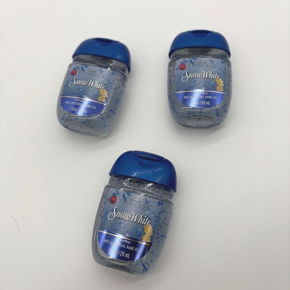 Bath Body Works Disney Snow White Hand Sanitizer 1oz Blue 3-Pack Lot - Picture 2 of 3